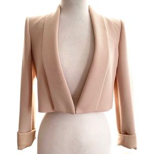 BCBGMaxAzria Cropped Shawl Collar Blazer